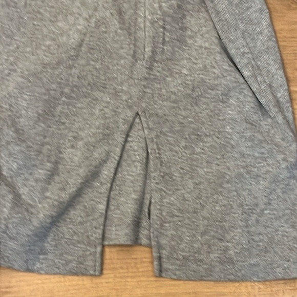 Michael Stars | Rae ribbed midi skirt Ruched gray Heather Women’s size S soft - Picture 7 of 8